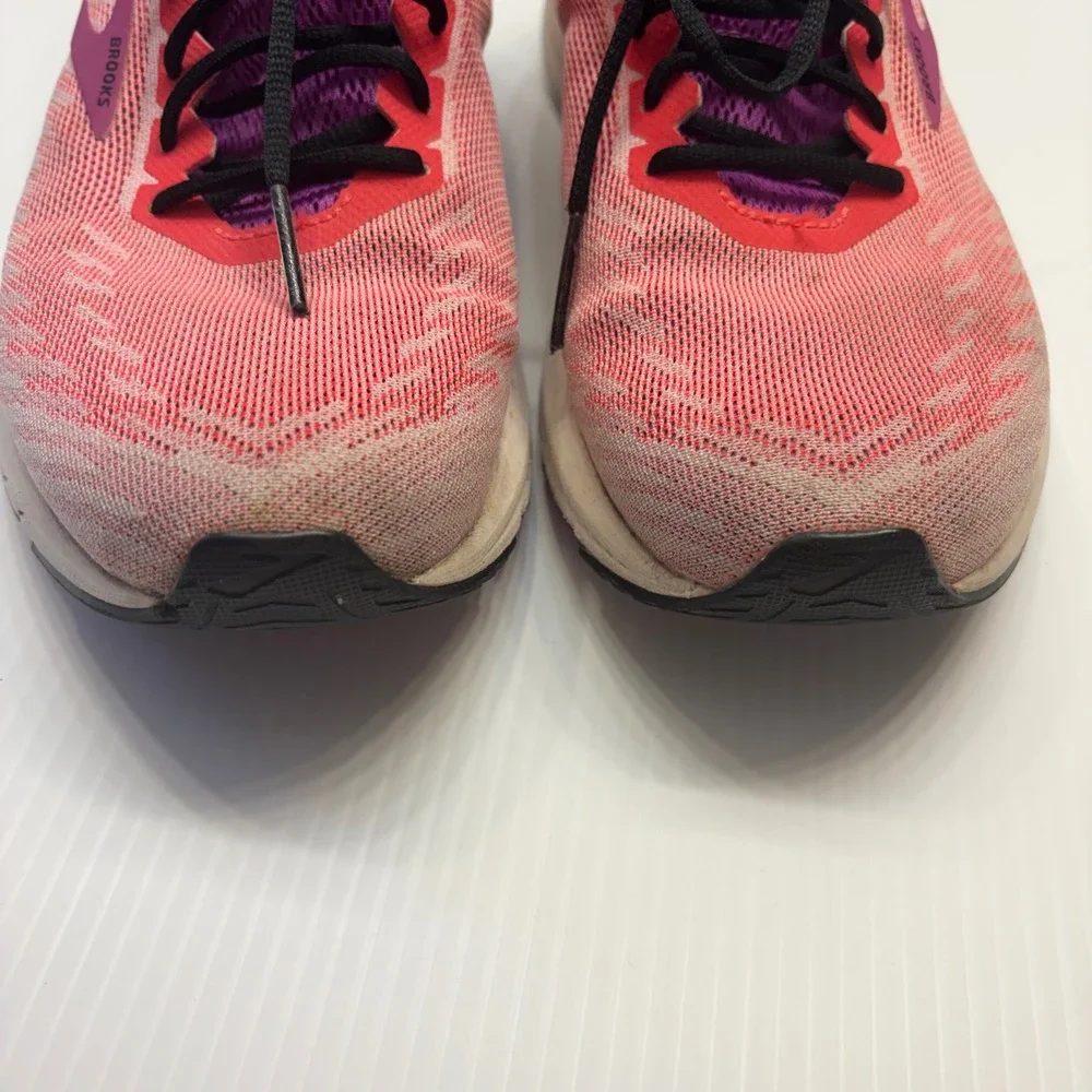 Brooks Ravenna 10 Running Shoes Womens 9.5 Pink Coral Purple GuideRails Sneakers
